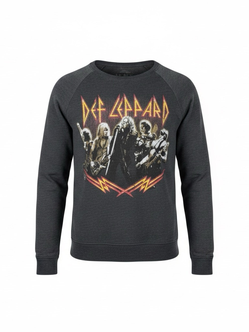 Def Leppard Gray Graphic Crewneck Sweatshirt Women’s Large